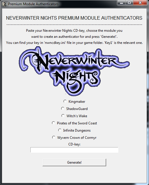 Neverwinter Nights 2 Complete Multiplayercd Key Generator